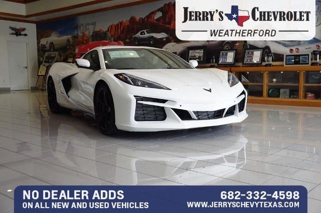 2025 Chevrolet Corvette E-Ray 2LZ in Arctic White — front three-quarter view