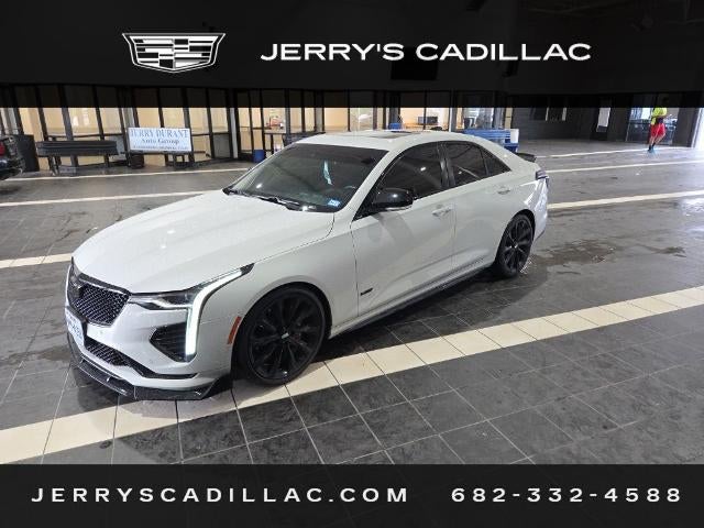 2023 Cadillac CT4-V Base in Rift Metallic — front three-quarter view