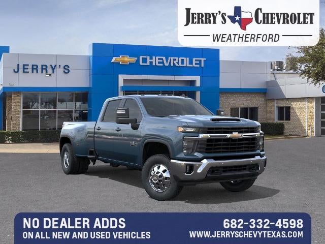 2026 Chevrolet Silverado 3500 HD LT DRW in Lakeshore Blue Metallic — front three-quarter view
