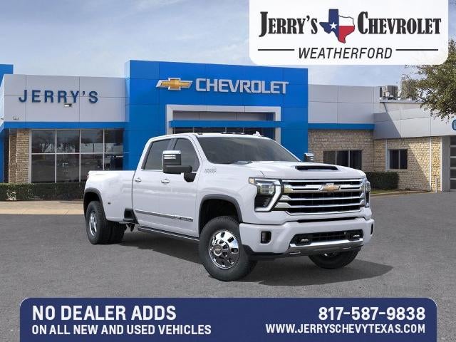 2026 Chevrolet Silverado 3500 HD High Country DRW in Summit White — front three-quarter view