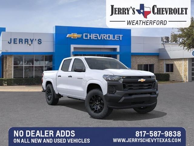 2026 Chevrolet Colorado WT in Summit White — front three-quarter view
