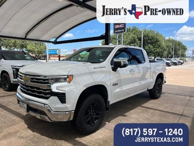 2024 Chevrolet Silverado 1500 LTZ in Summit White — front three-quarter view