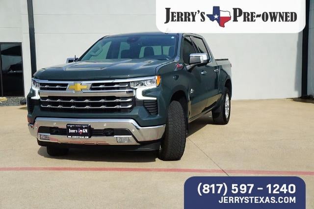2025 Chevrolet Silverado 1500 LTZ in Cypress Gray — front three-quarter view