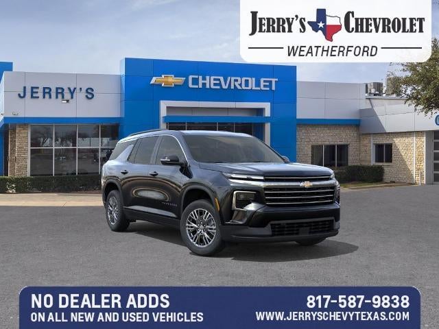 2026 Chevrolet Traverse LT in Mosaic Black Metallic — front three-quarter view