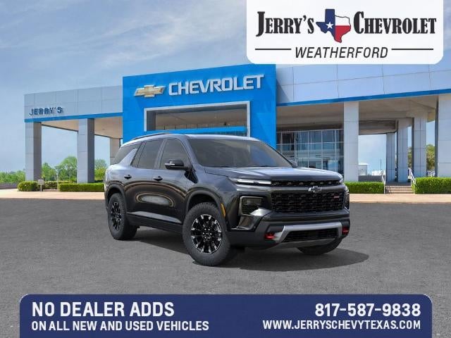 2026 Chevrolet Traverse Z71 in Mosaic Black Metallic — front three-quarter view