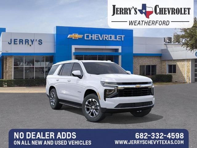 2026 Chevrolet Tahoe LS in Summit White — front three-quarter view