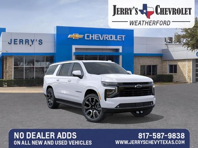 2026 Chevrolet Suburban RST in Summit White — front three-quarter view