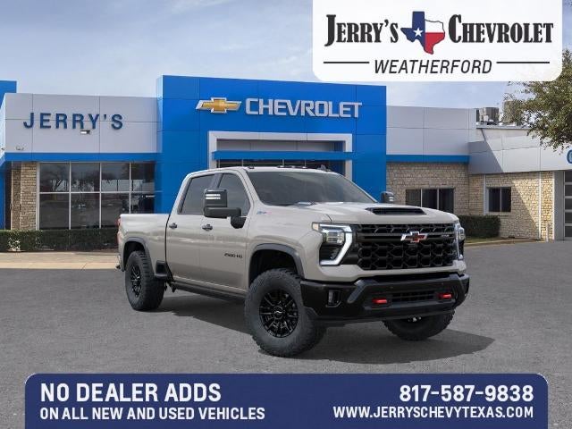 2026 Chevrolet Silverado 2500 HD ZR2 in White Sands — front three-quarter view