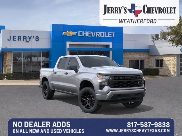 2026 Chevrolet Silverado 1500 Custom in Sterling Gray Metallic — front three-quarter view
