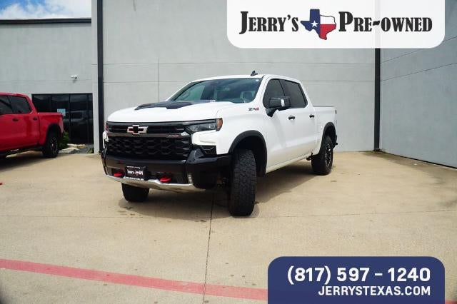 2023 Chevrolet Silverado 1500 ZR2 in Summit White — front three-quarter view