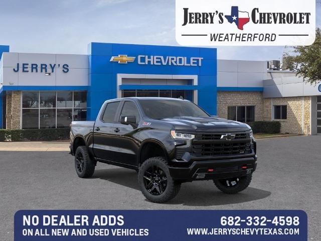 2026 Chevrolet Silverado 1500 LT Trail Boss in Black — front three-quarter view