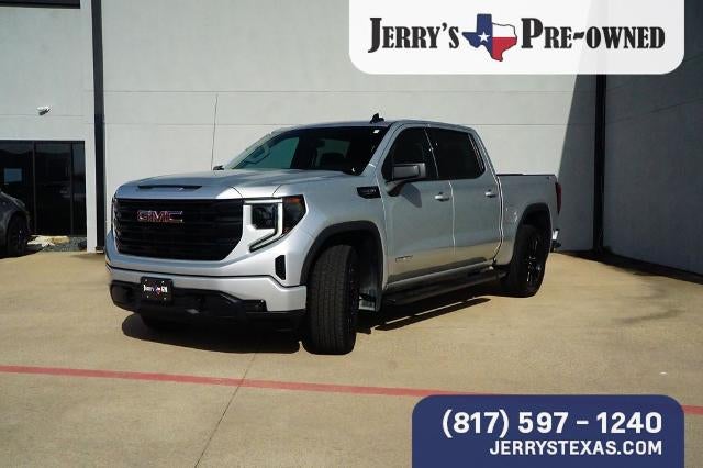 2022 GMC Sierra 1500 Elevation in Quicksilver Metallic — front three-quarter view