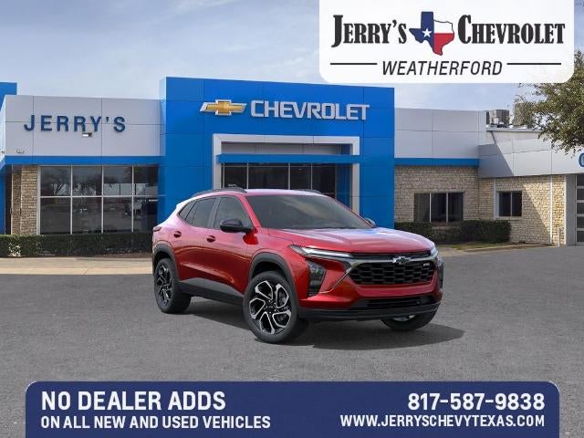 2026 Chevrolet Trax 2RS in Apex Red — front three-quarter view