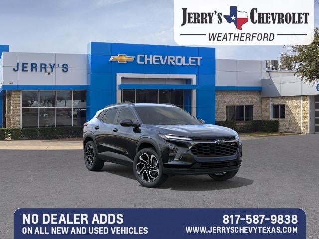 2026 Chevrolet Trax 2RS in Mosaic Black Metallic — front three-quarter view