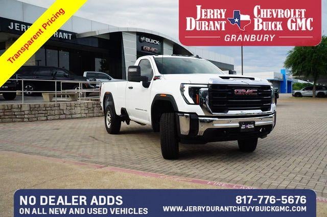2024 GMC Sierra 2500 HD Pro in Summit White — front three-quarter view
