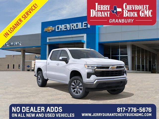 2026 Chevrolet Silverado 1500 LT in Summit White — front three-quarter view