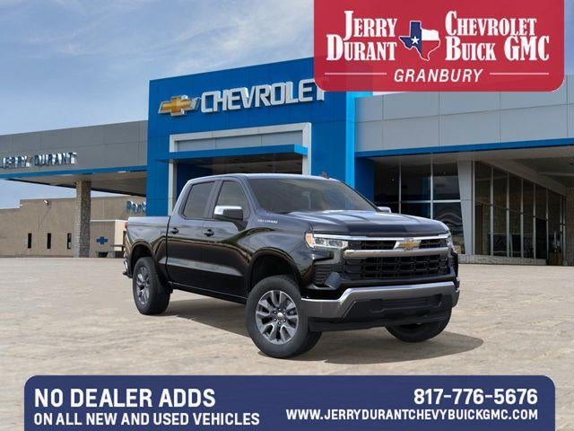 2026 Chevrolet Silverado 1500 LT in Black — front three-quarter view