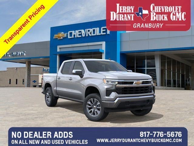 2026 Chevrolet Silverado 1500 LT in Sterling Gray Metallic — front three-quarter view