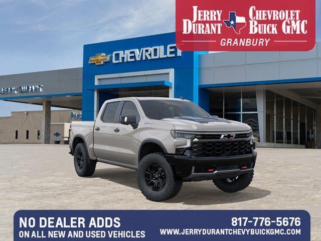 2026 Chevrolet Silverado 1500 ZR2 in White Sands — front three-quarter view