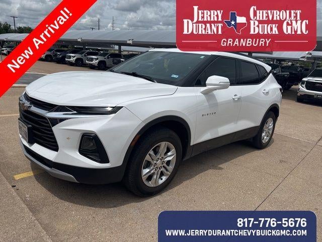 2020 Chevrolet Blazer LT in Summit White — front three-quarter view