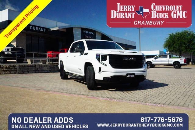 2024 GMC Sierra 1500 Elevation in Summit White — front three-quarter view