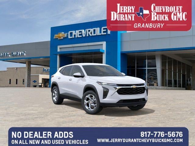 2026 Chevrolet Trax LS in Summit White — front three-quarter view