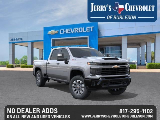 2026 Chevrolet Silverado 2500 HD Custom in Sterling Gray Metallic — front three-quarter view