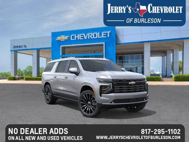 2026 Chevrolet Suburban High Country in Sterling Gray Metallic — front three-quarter view