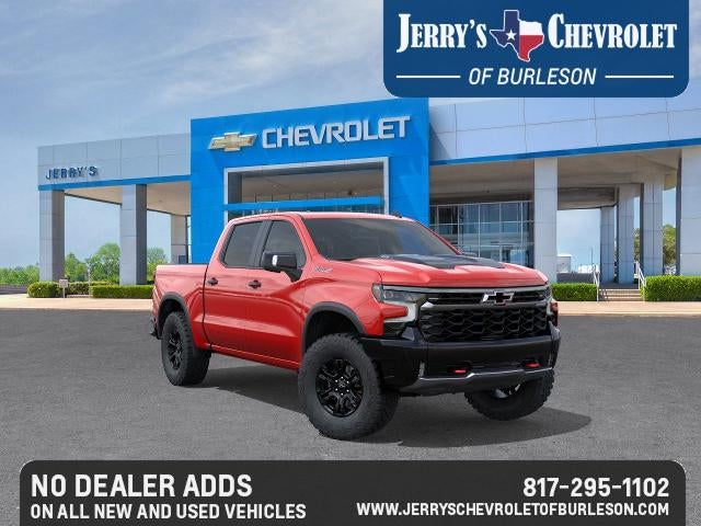 2026 Chevrolet Silverado 1500 ZR2 in Red Hot — front three-quarter view