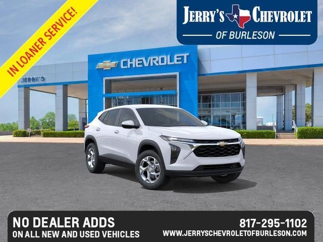 2026 Chevrolet Trax LS in Summit White — front three-quarter view